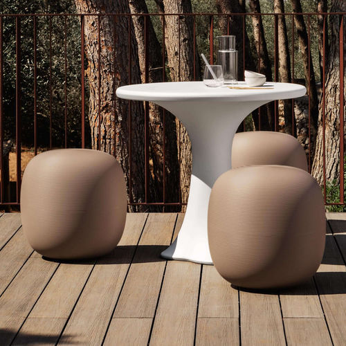Sgabello contemporaneo - PANDORA - Myyour - in plastica / con supporto in plastica / con base centrale