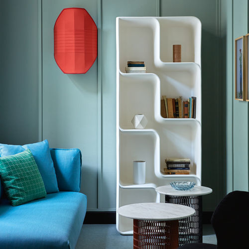Espositore multiuso - DISPLAY - Myyour - in legno / 2 ripiani / 4 ripiani