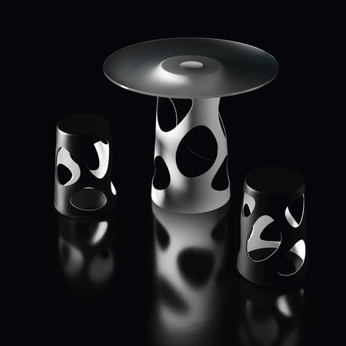 Tavolo da bistrot design originale - LIBERTY - Myyour - in HPL / in vetro / in plastica