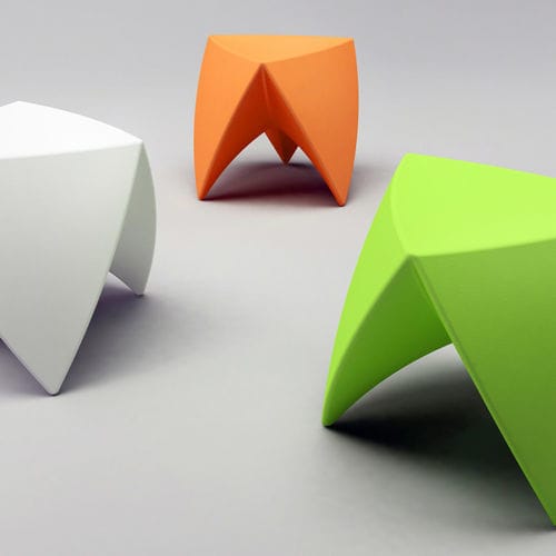 Sgabello design originale - MR LEM - Myyour - in plastica / in PMMA / con base in polietilene