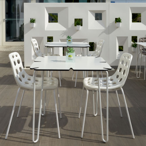 Sedia contemporanea - CHIPS - Myyour - da esterno / in polietilene / in HPL