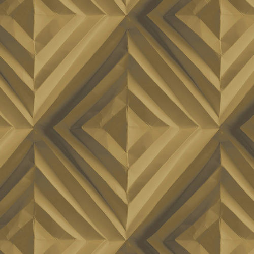 Carta da parati contemporanea - FOLD  - Hooked on Walls - con motivi geometrici / a effetto dimensionale / grigia
