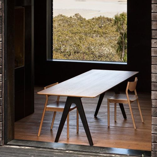 Tavolo da pranzo contemporaneo - SCHOLAR - Resident - in rovere / in frassino / rettangolare