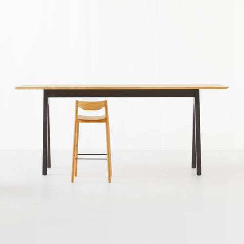 Tavolo alto contemporaneo - SCHOLAR BAR LEANER - Resident - in rovere / in frassino / rettangolare