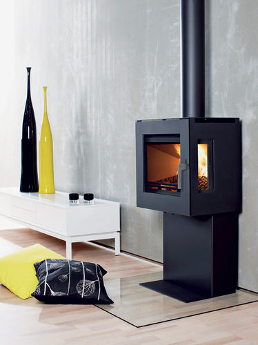 Stufa a legna - UNIQ 23 - Westfire - 5 kW...10 kW / a 3 facce / contemporanea