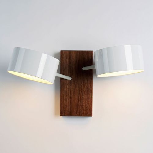 Applique contemporanea - EXCEL DOUBLE - Roll & Hill - da interno / in acciaio / in legno