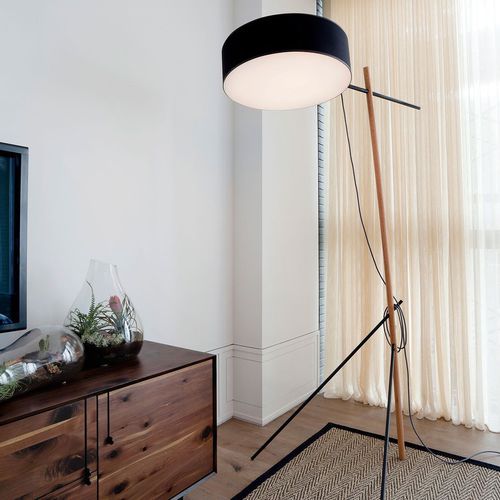 Lampada da terra - EXCEL - Roll & Hill - in alluminio / in acciaio / in tessuto