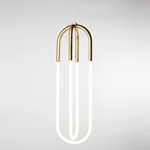 Lampada a sospensione - RUDI DOUBLE LOOP - Roll & Hill - in acciaio / in vetro / contemporanea
