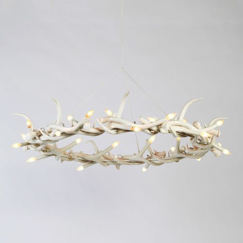 Lampadario contemporaneo - SUPERORDINATE ANTLER 27 - Roll & Hill - in ceramica / contract / a incandescenza