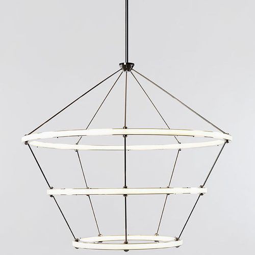 Lampadario contemporaneo - HALO 3 - Roll & Hill - in acciaio / in acrilico / contract