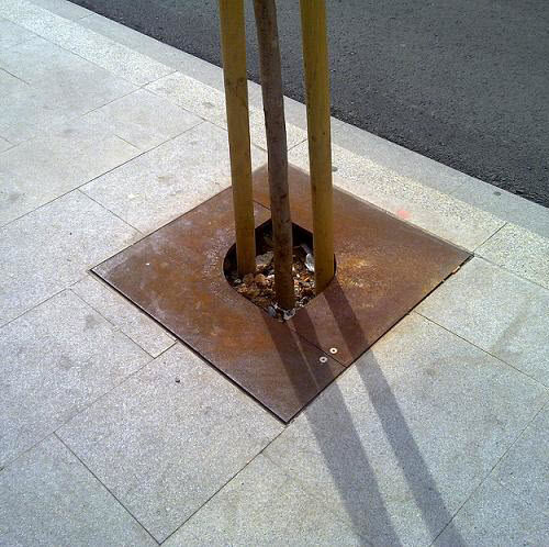 Griglia di protezione per alberi in acciaio COR-TEN® - Urbes 21