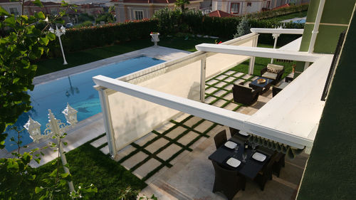 Pergola addossata - PURE - ALBAYRAK  - in legno / in acciaio / in alluminio estruso