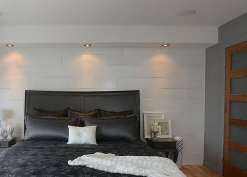Pannello decorativo per interni - DUO BLANC - MUR design - da parete / senza COV / in legno