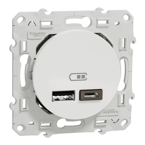 Presa elettrica - Odace - SCHNEIDER ELECTRIC - USB / doppia / tripla