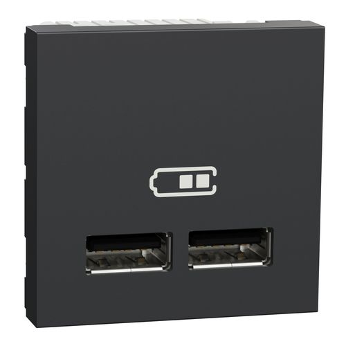 Presa USB - UNICA - SCHNEIDER ELECTRIC - doppia / da parete / da incasso