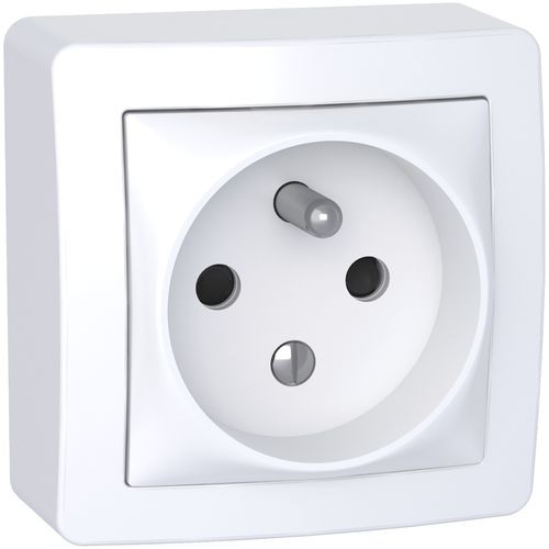 Presa di corrente - Alréa - SCHNEIDER ELECTRIC - doppia / da parete / non incassato