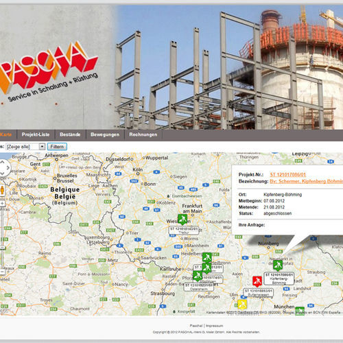 Software in linea - checkinsite - PASCHAL  - di gestione di cantieri / di calcolo / di analisi