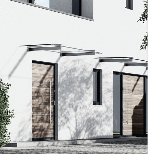 Pensilina per porta - S-05 - PAULI FRANCE  - per esterno / per edificio ad uso pubblico / per finestra