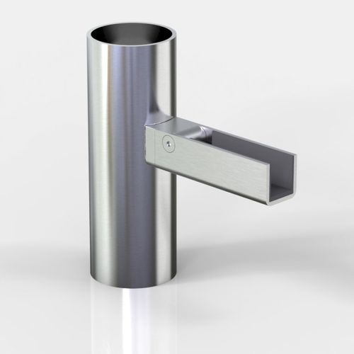 Morsetto per vetro in vetro - 9420VA - PAULI FRANCE  - per balcone / per scala / per vetro