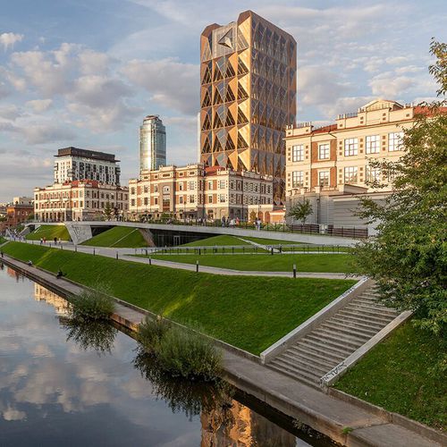 Lastra di paramento in alluminio - DURANIZE GOLD - POHL Metal Systems GmbH - da esterno / contemporanea / levigata