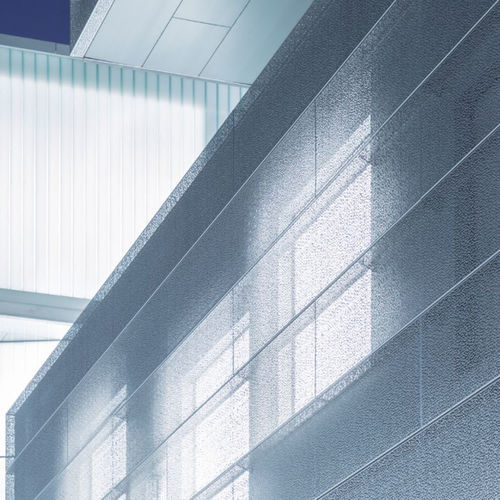 Lastra di paramento in acciaio inossidabile - ETCHED, EXAMPLE 1 - POHL Metal Systems GmbH - da esterno / contemporanea / 3D