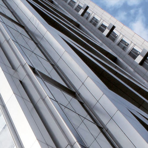 Lastra di paramento in alluminio - DURANIZE BRIGHT SPARKLE  - POHL Metal Systems GmbH - da esterno / contemporanea / levigata