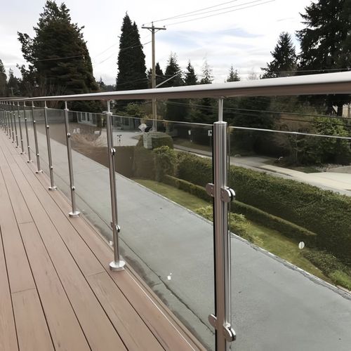 Ringhiera in alluminio - STAINLESS STEEL POST - Qingdao Jinfer International Co., Ltd. - pannelli in vetro / da esterno / da interno
