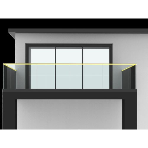 Balcone pannelli in vetro - ALU36 - Qingdao Jinfer International Co., Ltd. - per balaustra / in alluminio / in alluminio anodizzato