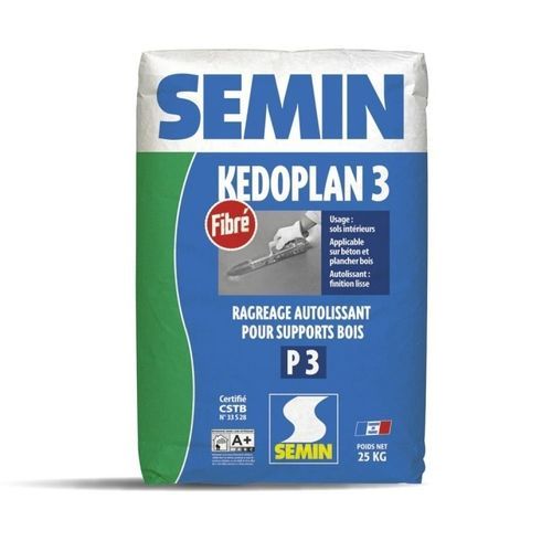 Intonaco di lisciatura - KEDOPLAN 3 FIBROUS - SEMIN - di rasatura / da interno / per calcestruzzo