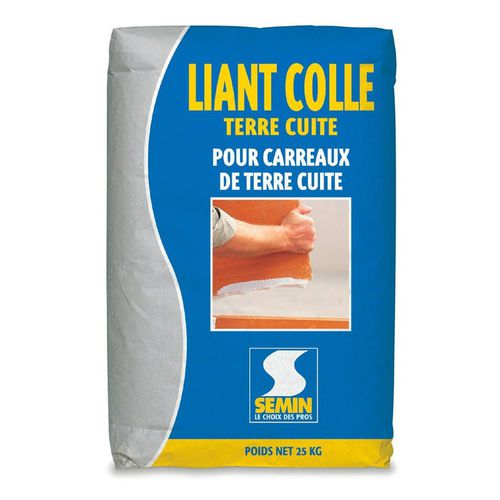 Legante a base di resina - ADHESIVE TERRACOTTA  - SEMIN - a base di gesso / per piastrelle