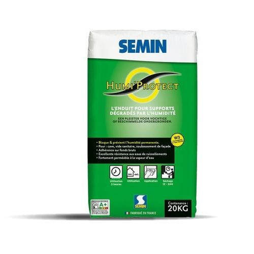 Intonaco di protezione - HUMI’PROTECT - SEMIN - deumidificante / da interno / da esterno