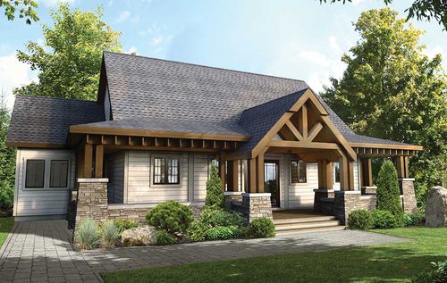 Casa in legno massiccio assemblato - Blackcomb - TIMBER BLOCK  - ecologica / contemporanea / MOB