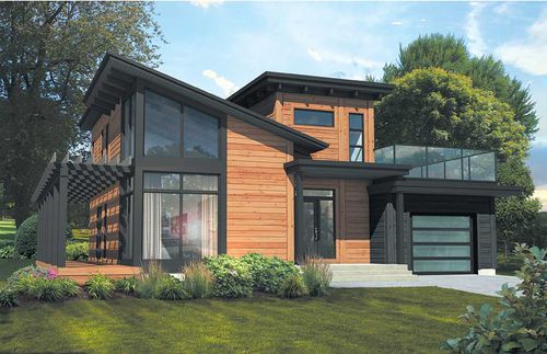 Casa prefabbricata - Monterey - TIMBER BLOCK  - in legno massiccio assemblato / ecologica / contemporanea