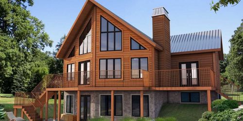 Casa in legno massiccio assemblato - Northcliff - TIMBER BLOCK  - ecologica / contemporanea / a due piani