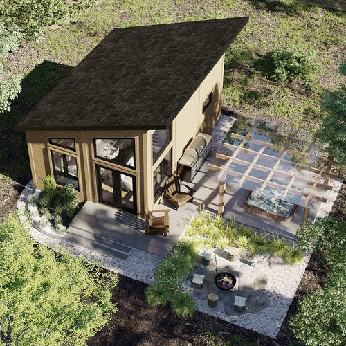 Micro-casa individuale - Sutton - TIMBER BLOCK  - contemporanea / MOB / per uso residenziale
