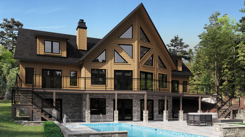 Casa in pseudomuratura - Eris - TIMBER BLOCK  - contemporanea / con terrazza / MOB