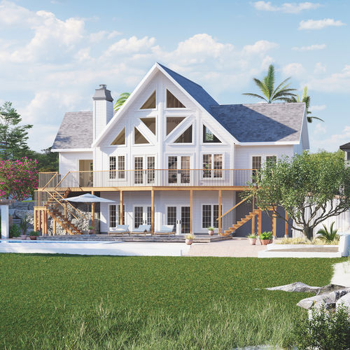 Casa in pseudomuratura - Vega - TIMBER BLOCK  - classica / con terrazza / MOB