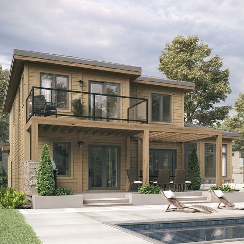 Casa in pseudomuratura - Odessa - TIMBER BLOCK  - contemporanea / MOB / per uso residenziale