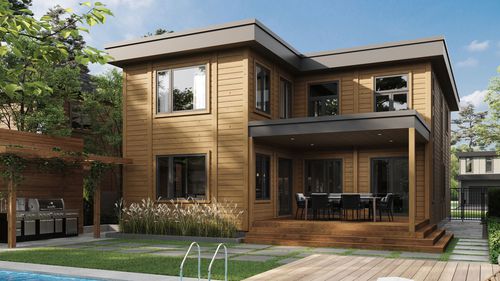 Casa in pseudomuratura - Stanfield - TIMBER BLOCK  - contemporanea / individuale / MOB