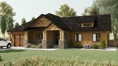 Casa in legno massiccio assemblato - Orford - TIMBER BLOCK  - ecologica / contemporanea / con terrazza