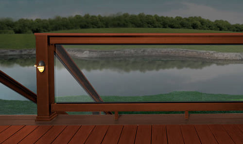 Ringhiera in WPC - EVOLUTIONS RAIL™ BUILDER - TimberTech® - a sbarre / da esterno / per ponte