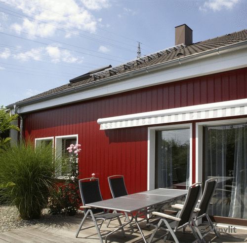 Rivestimento di facciata a doghe - VINYPLUS - VINYLIT FACADE - ITE  - in composito / con scanalature