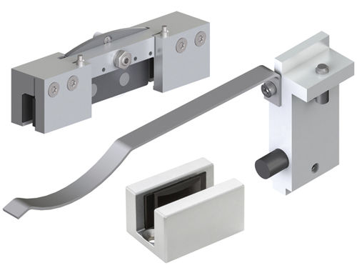 Sistema scorrevole in metallo - SlideTec optima 150 - BOHLE AG - per porta in vetro / con ammortizzatore integrato / chiusura automatica