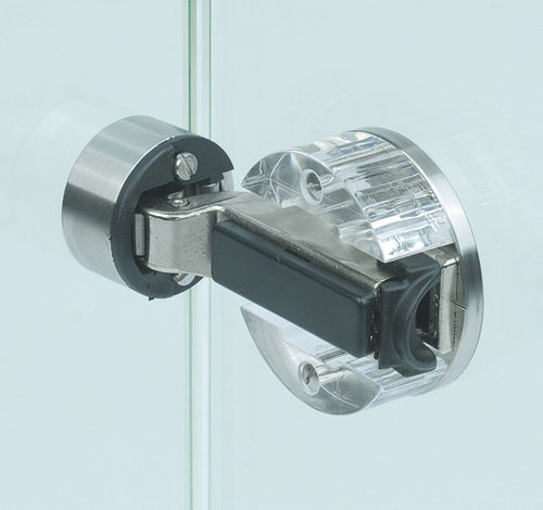 Cerniera 90° - VERIFIX® CLIX - BOHLE AG - per porta a vetri / in acciaio inossidabile spazzolato / a molla