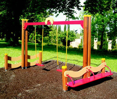 Altalena in plastica - ECO PARK - CARMO - doppia