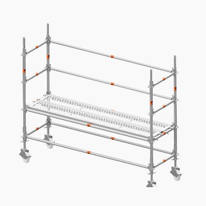 Ponteggio in alluminio - U® CASTOR - Catari - di grande altezza / con rotelle