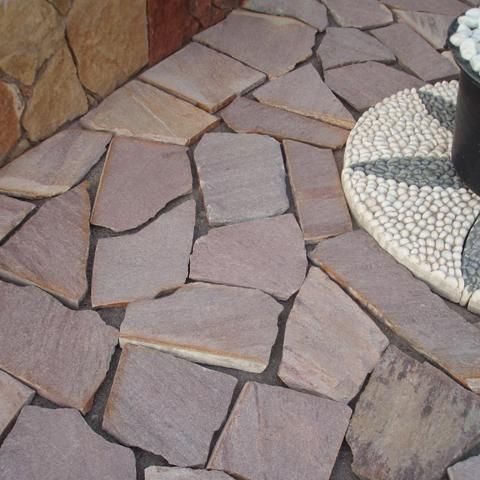 Pavimento in pietra naturale - CUARCITA TOME ROSA - CERAMAT LEVANTE S.L (PIERRES DU MONDE)  - per esterni / residenziale / a quadrotte