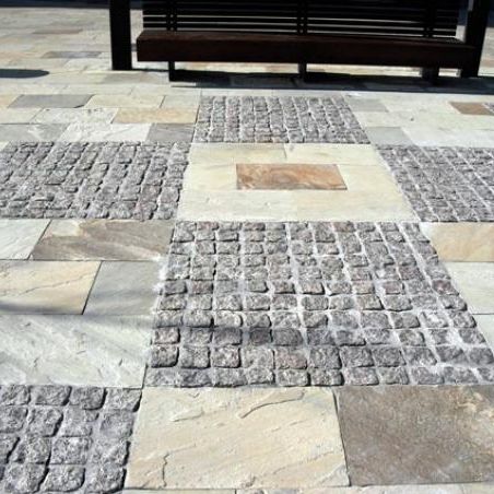 Piastrella in pietra naturale - FOSIL SALVAJE - CERAMAT LEVANTE S.L (PIERRES DU MONDE)  - a rilievo / da esterno / da pavimento