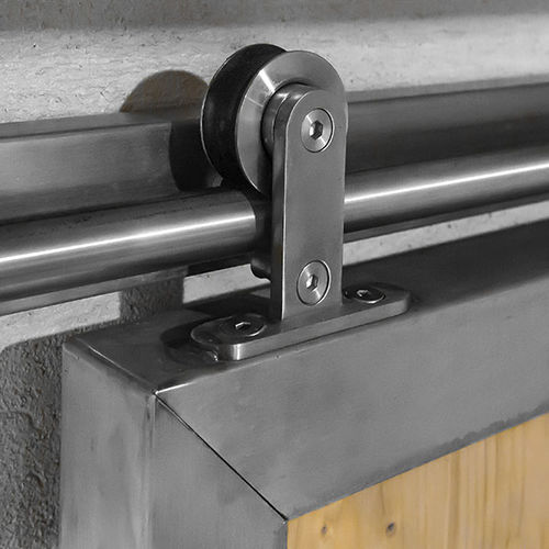 Sistema scorrevole in metallo - Enfield I - AC030101  - DESIGN-MAT - per porta / per porta in legno