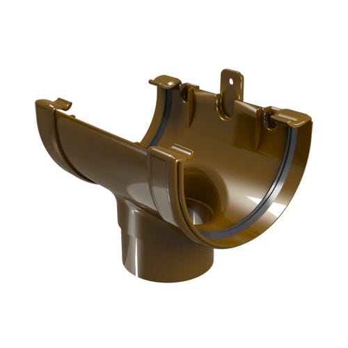 Bocchettone di scarico in PVC - RUNNING OUTLET &Oslash;80 - DEVOREX PLC - per grondaie